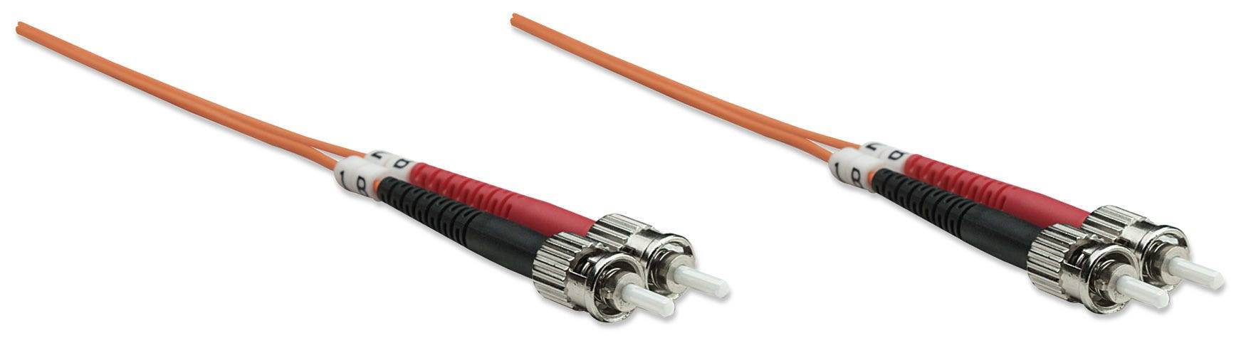 Intellinet 515757 Glasfaser LWL Anschlusskabel [1x ST-Stecker - 1x ST-Stecker] 62,5/125 µ Multimode OM1 1.00 m