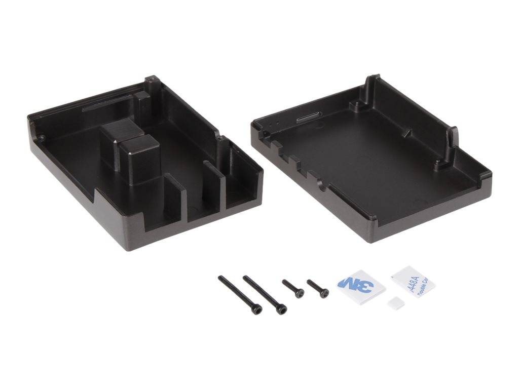 Joy-it rb-alucaseP4+08 SBC-Gehäuse Passend für (Entwicklungskits): Raspberry Pi® inkl. passiven Kühler Schwarz