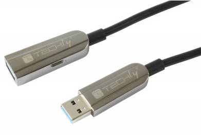 TECHLY USB3.0 AOC AM/AF Hybridkabel Peripheriegeräte &amp; Zubehör Kabel &amp; Adapter - USB &amp; Thunderbolt