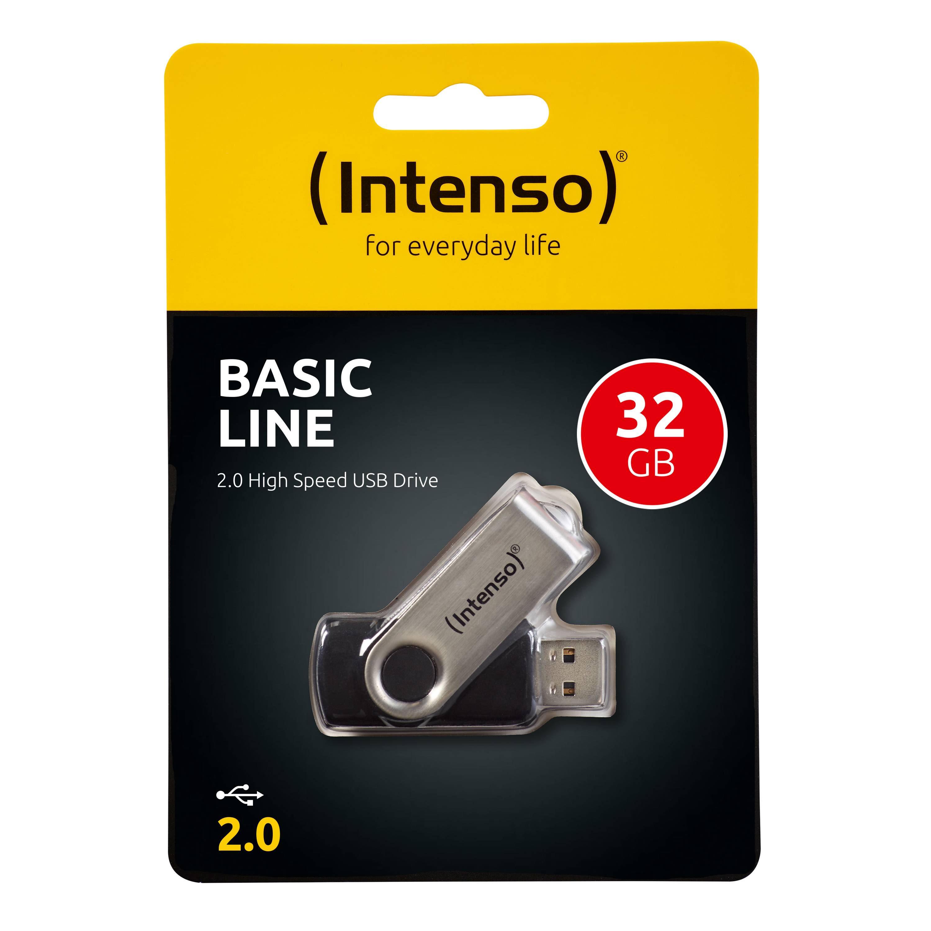 Intenso Basic Line USB-Stick 32 GB Schwarz 3503480 USB 2.0