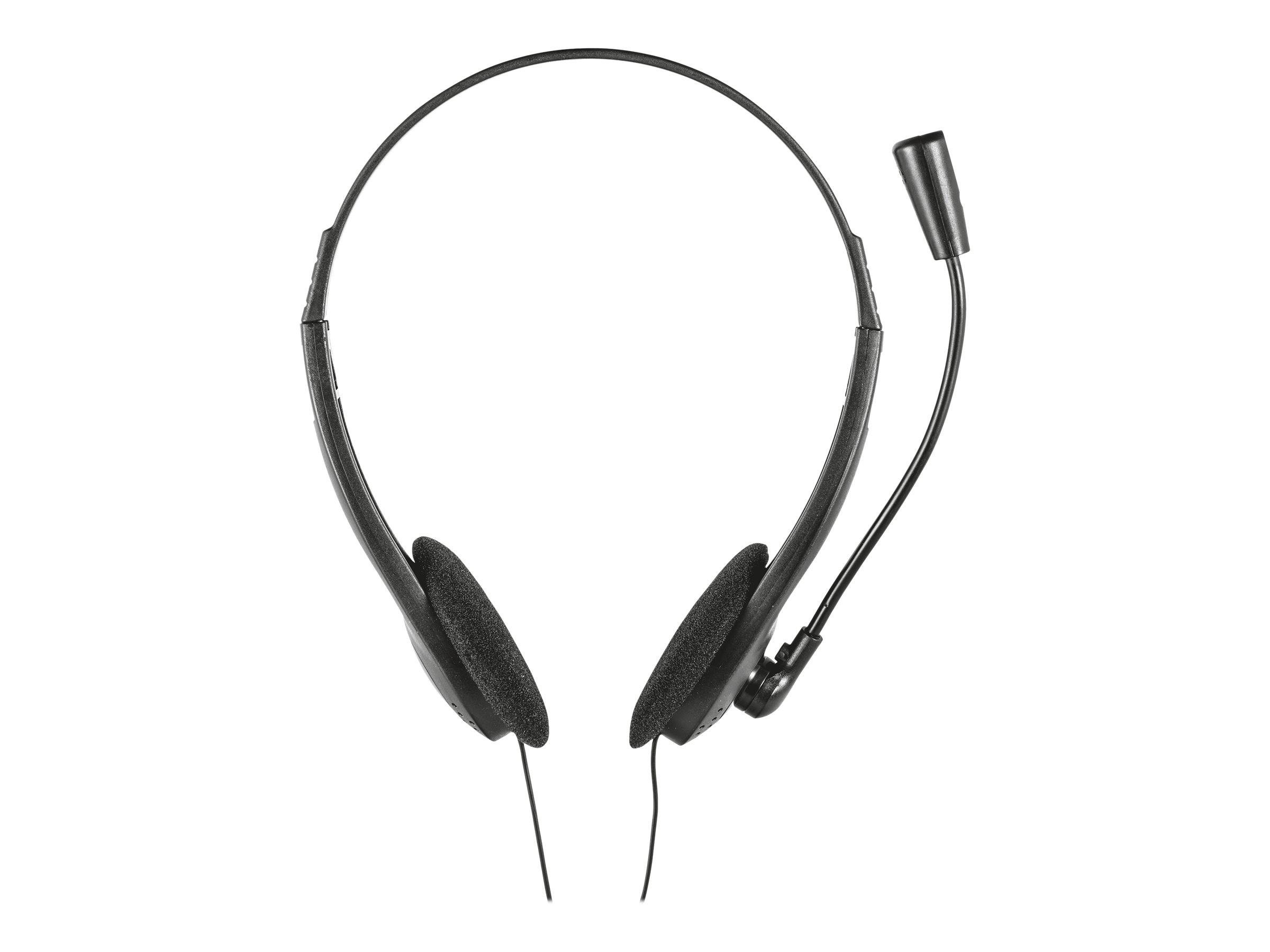 Trust Primo Chat Computer On Ear Headset kabelgebunden Stereo Schwarz Lautstärkeregelung