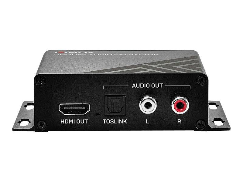 LINDY Audio Extraktor HDMI 18G Audio Extractor [HDMI - HDMI] 3840 x 2160 Pixel