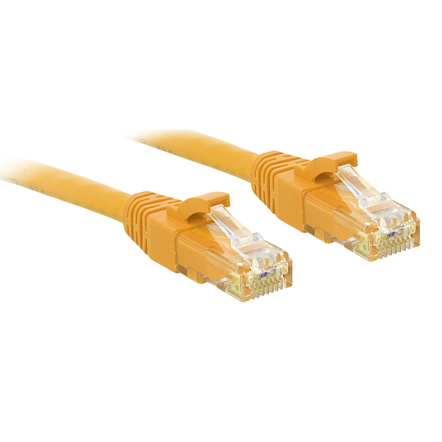 LINDY 48065 RJ45 Netzwerkkabel, Patchkabel CAT 6 U/UTP 5.00 m Gelb 1 St.