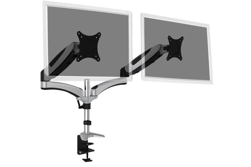 Digitus DA-90353 2fach Monitor-Tischhalterung 25,4 cm (10") - 68,6 cm (27") Schwarz Neigbar, Schwenkbar, Rotierbar