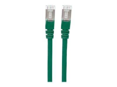 Intellinet 350655 RJ45 Netzwerkkabel, Patchkabel CAT 6a S/FTP 7.50 m Grün Folienschirm, Geflechtschirm, Halogenfrei 1 St.