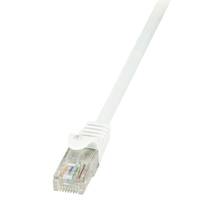 LogiLink CP2071U RJ45 Netzwerkkabel, Patchkabel CAT 6 U/UTP 5.00 m Weiß mit Rastnasenschutz 1 St.