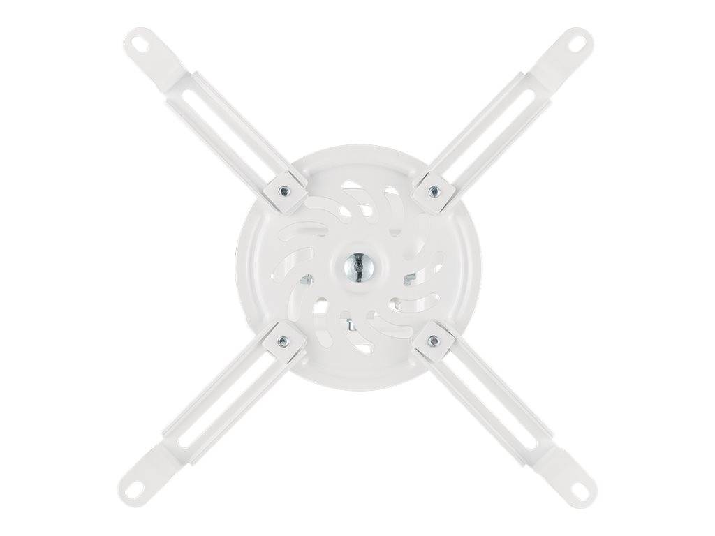 LogiLink BP0057 Beamer-Deckenhalterung Deckenhalter, Höhenverstellbar, Neigbar+Schwenkbar Boden-/Deckenabstand (max.): 150 mm Weiß