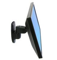 Ergotron Serie 200 1fach Monitor-Wandhalterung 30,5 cm (12") - 68,6 cm (27") Schwarz Neigbar, Schwenkbar, Rotierbar