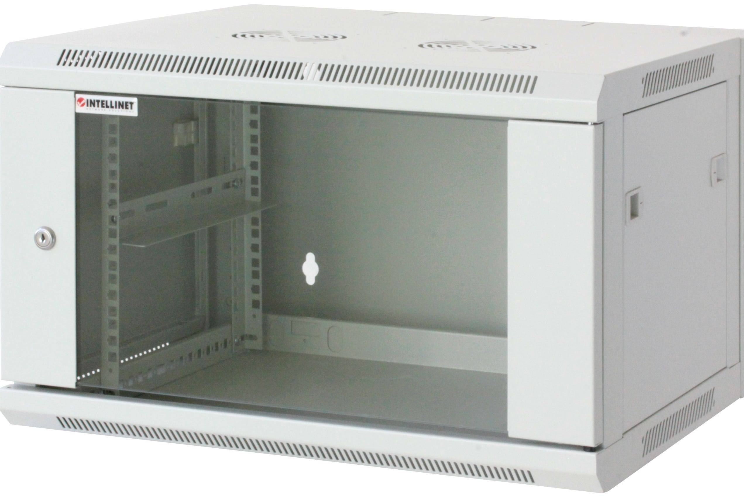 Intellinet 711913 19 Zoll Netzwerkschrank (B x H x T) 600 x 635 x 600 mm 12 HE Lichtgrau (RAL 7035)