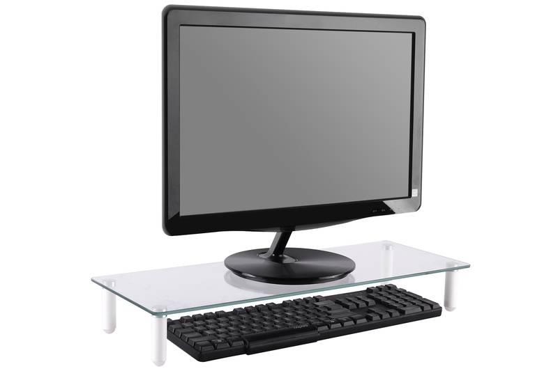 Digitus DA-90358 Monitor-Erhöhung Höhen-Bereich: 8 bis 8 cm Glas
