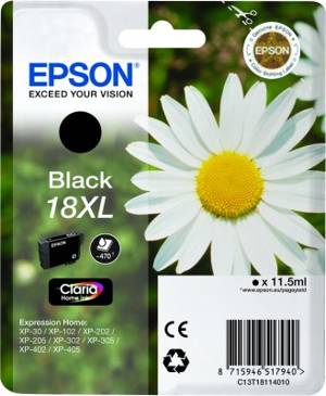 Epson 18XL - XL - Schwarz - Original - Tintenpatrone