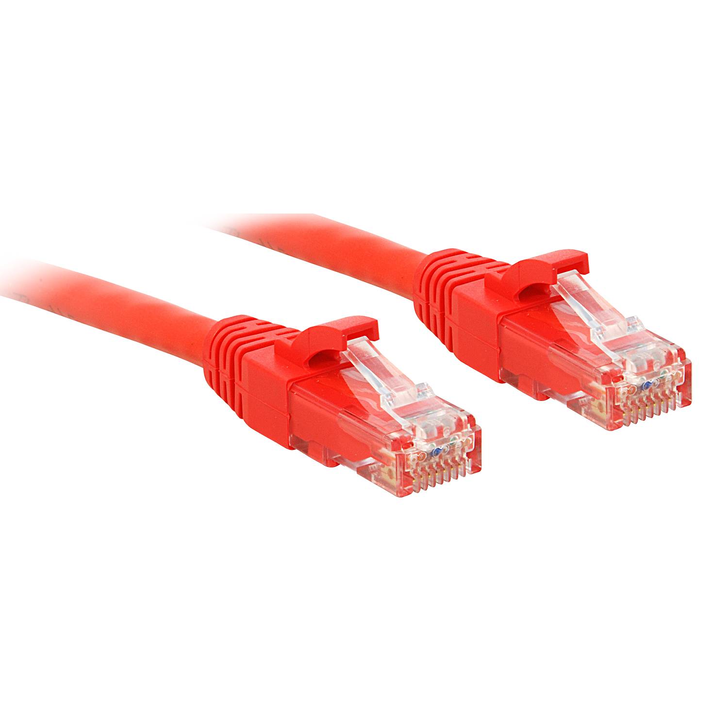 LINDY 48037 RJ45 Patchkabel CAT 6 U/UTP 10.00 m Rot 1 St.