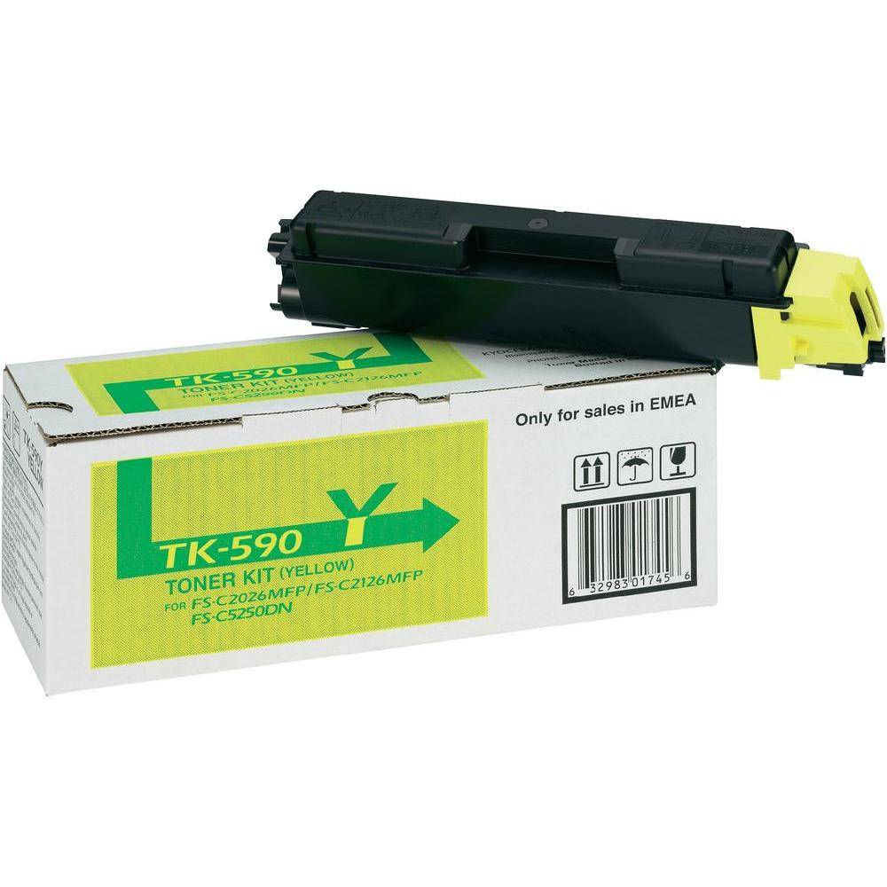 Kyocera Toner TK-590Y Original Gelb 5000 Seiten 1T02KVANL0