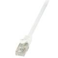 LogiLink CP2051U RJ45 Netzwerkkabel, Patchkabel CAT 6 U/UTP 2.00 m Weiß mit Rastnasenschutz 1 St.