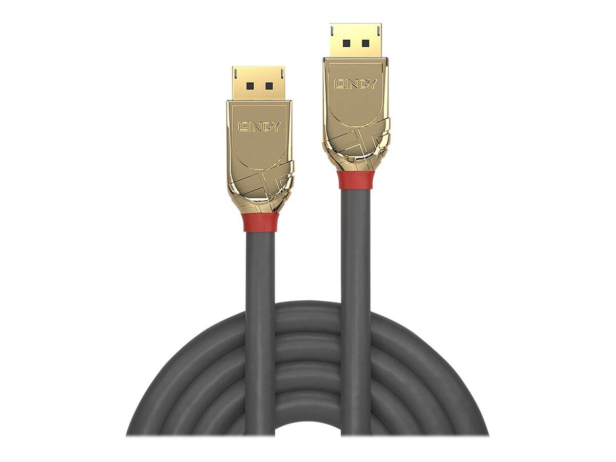 LINDY DisplayPort Anschlusskabel DisplayPort Stecker, DisplayPort Stecker 3.00 m Grau 36293 DisplayPort-Kabel