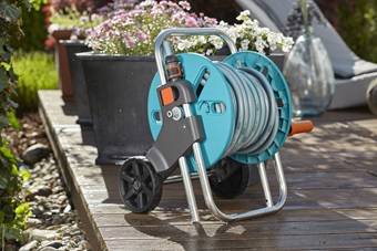 GARDENA 18502-20 CleverRoll S Set Schlauchwagen 13 mm 20 m 1/2 Zoll 1 St. Grau, Türkis, Orange
