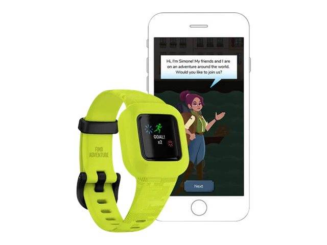 Garmin Vivofit Jr. 3 Kinderarmbanduhr Neongrün, Schwarz