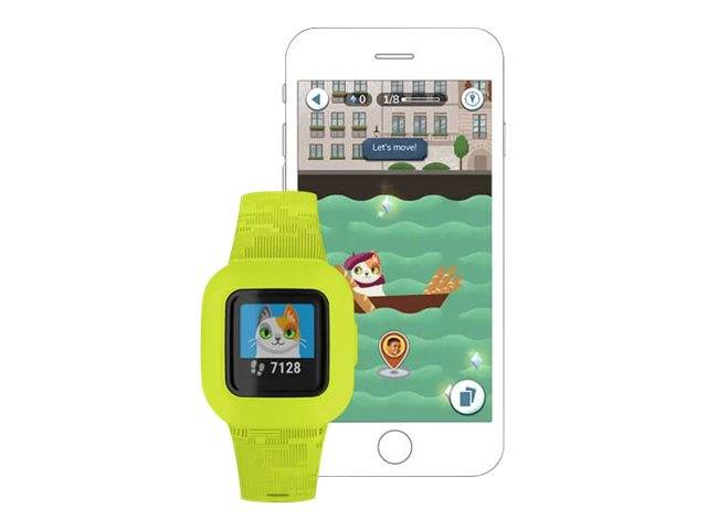 Garmin Vivofit Jr. 3 Kinderarmbanduhr Neongrün, Schwarz