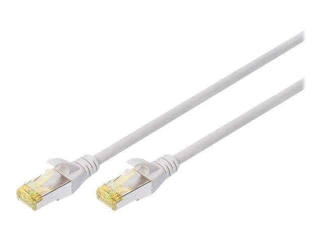 Digitus DK-1644-A-200 RJ45 Netzwerkkabel, Patchkabel CAT 6a S/FTP 20.00 m Grau Halogenfrei, verdrillte Paare, mit Rastnasenschutz, Flammwidrig 1 St