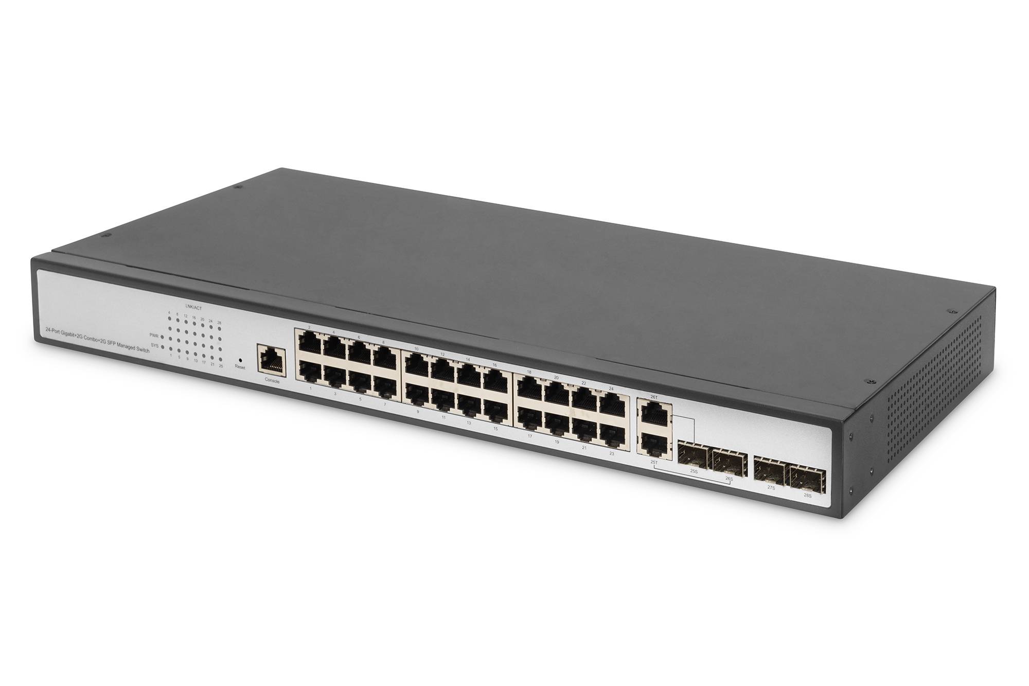 Digitus DN-80221-3 19 Zoll Netzwerk-Switch RJ45/SFP 24 + 4 Port