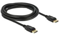 Delock DisplayPort Anschlusskabel DisplayPort Stecker, DisplayPort Stecker 3.00 m Schwarz 83807 vergoldete Steckkontakte DisplayPort-Kabel