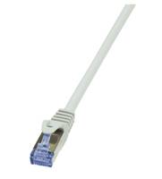 LogiLink CQ4052S RJ45 Netzwerkkabel, Patchkabel S/FTP 2.00 m Grau vergoldete Steckkontakte, Flammwidrig, mit Rastnasenschutz 1 St.