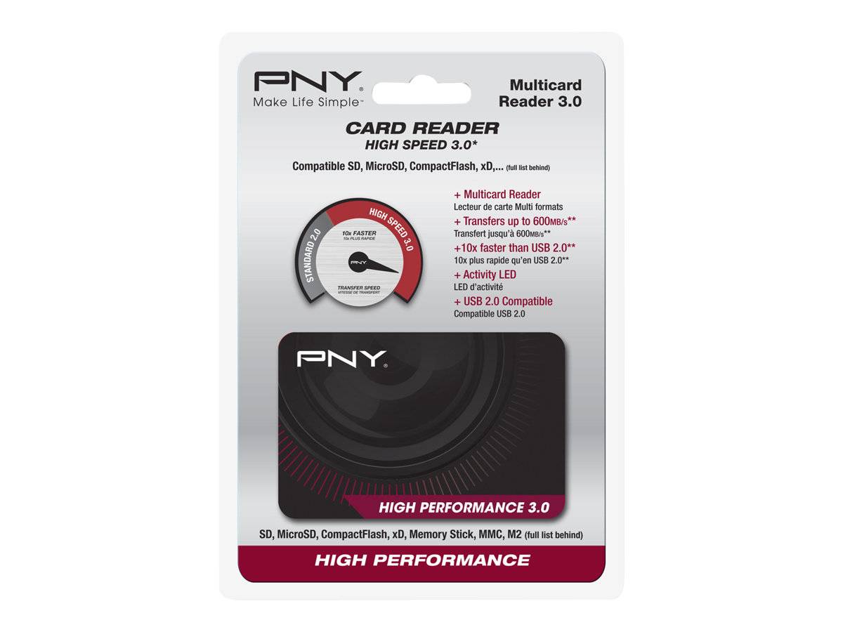 PNY High Performance Reader 3.0 - Kartenleser (Multi-Format)