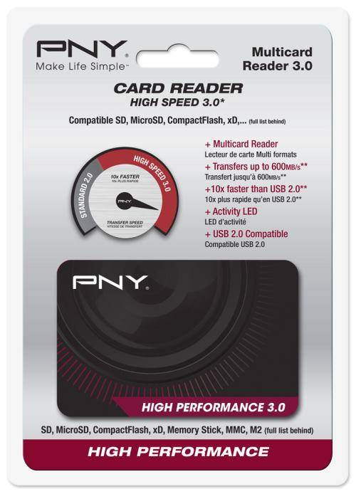 PNY High Performance Reader 3.0 - Kartenleser (Multi-Format)