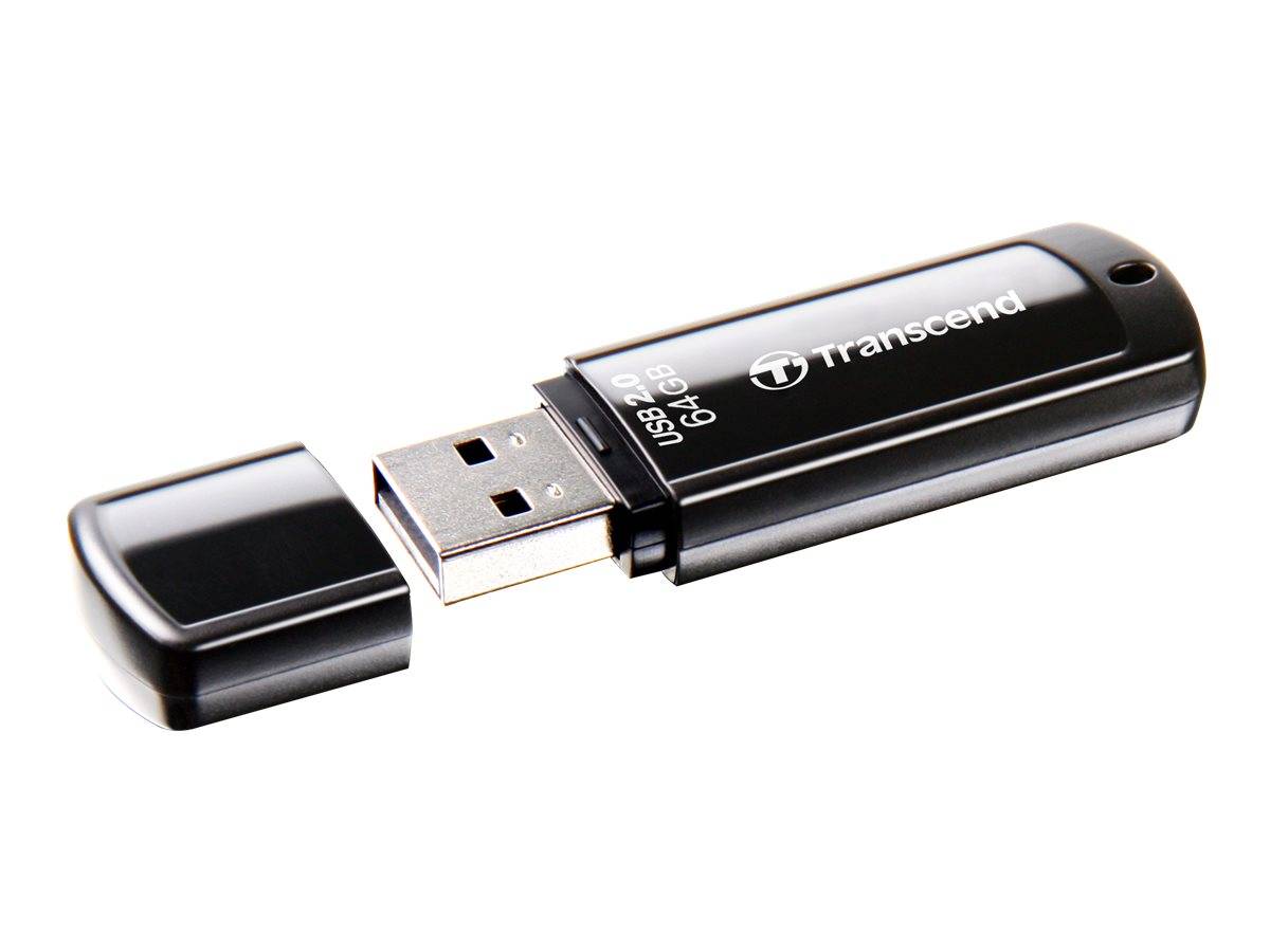 Transcend JetFlash® 350 USB-Stick 64GB Schwarz TS64GJF350 USB-A (USB 2.0)