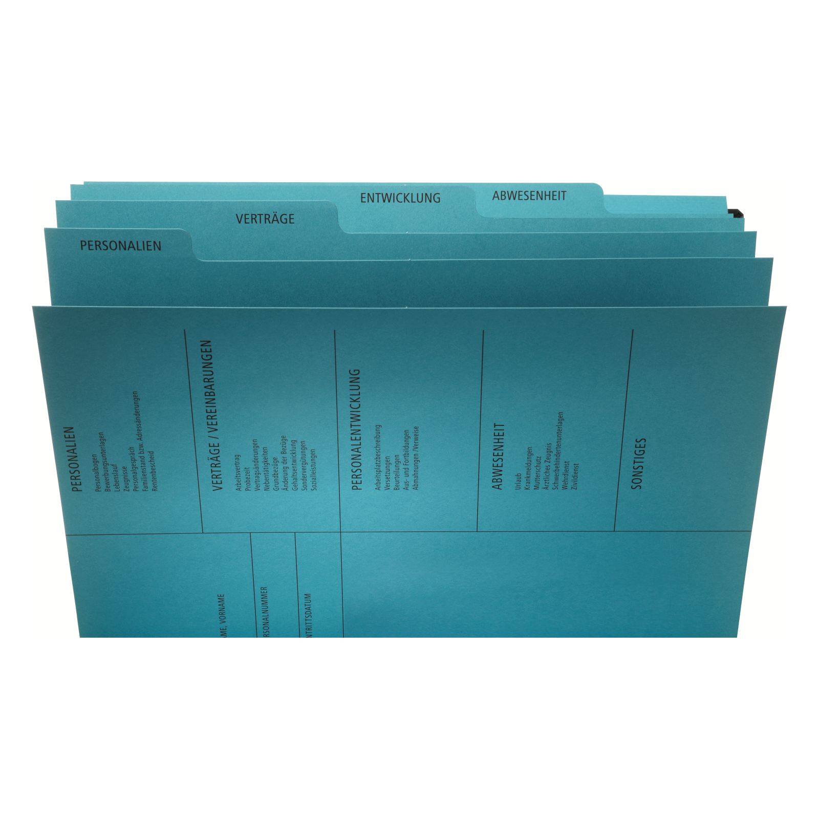PAGNA Personalhefter Personalmappe 44105-02 Anzahl Unterteilungen:4 Blau 1 St.