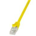 LogiLink CP2057U RJ45 Netzwerkkabel, Patchkabel CAT 6 U/UTP 2.00 m Gelb mit Rastnasenschutz 1 St.