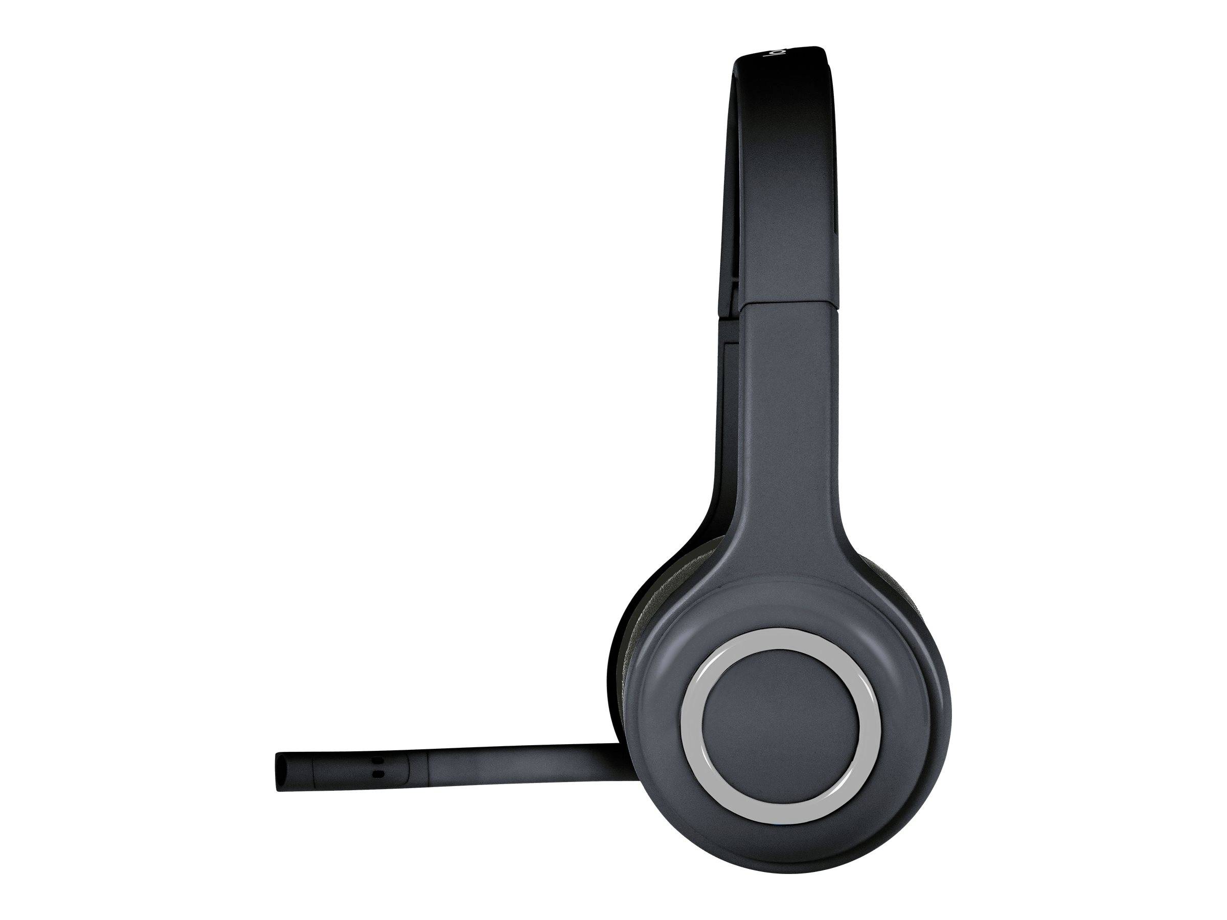 Logitech H600 Computer On Ear Headset Stereo Schwarz Mikrofon-Rauschunterdrückung, Noise Cancelling Lautstärkeregelung, Mikrofon-Stummschaltung,