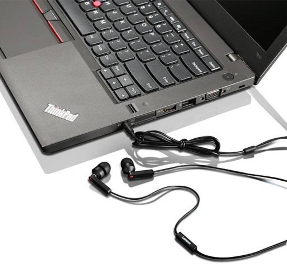 Lenovo 4XD0J65079 Computer In Ear Headset kabelgebunden Stereo Schwarz