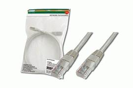 DIGITUS Patchkabel Premium, Kat. 5e, U/UTP, 10,0 m, grau