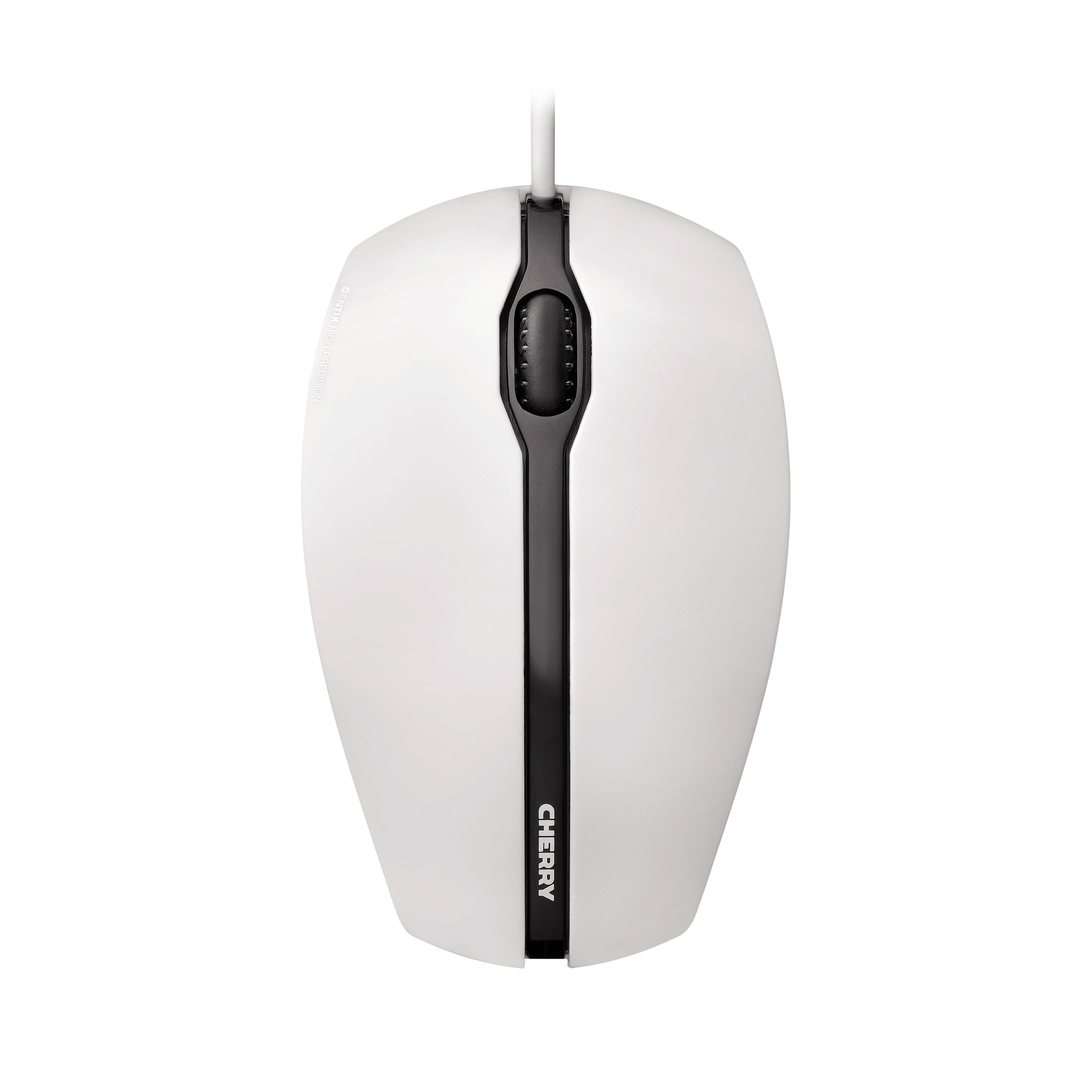 CHERRY Gentix Corded Maus USB Optisch Weiß 3 Tasten 1000 dpi