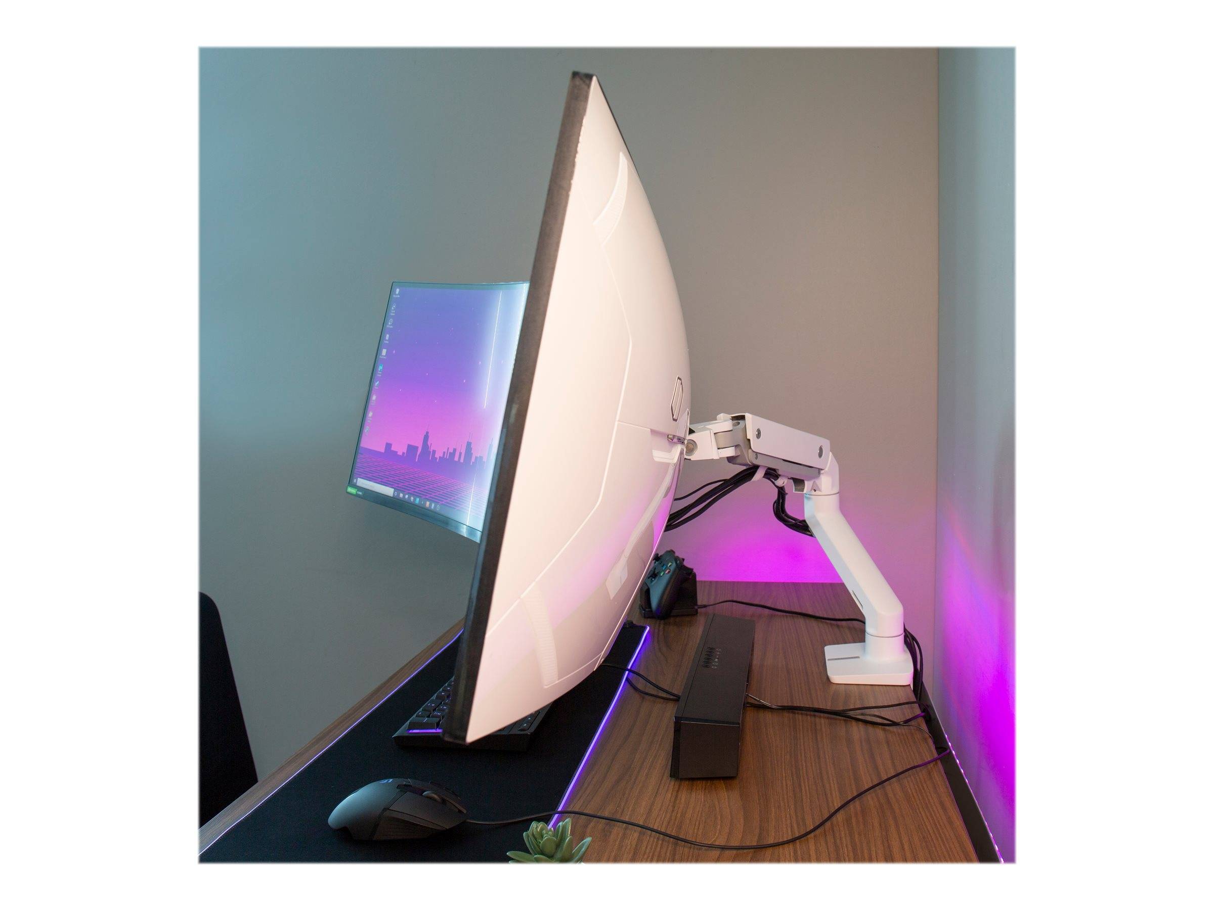 Ergotron Monitor-Erweiterung Weiß/Schwarz