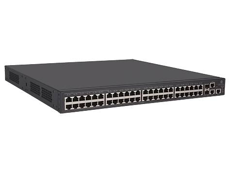 HPE 1950-48G-2SFP+-2XGT-PoE+ - Switch - L3 - managed - 48 x 10/100/1000 (PoE+) + 2 x 10 Gigabit Ethernet / 1 Gigabit Ethernet SFP+ + 2 x 10Gb