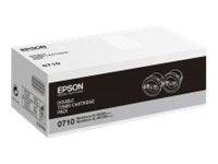 Epson Toner 0710 Original 2er-Pack Schwarz 2500 Seiten C13S050710