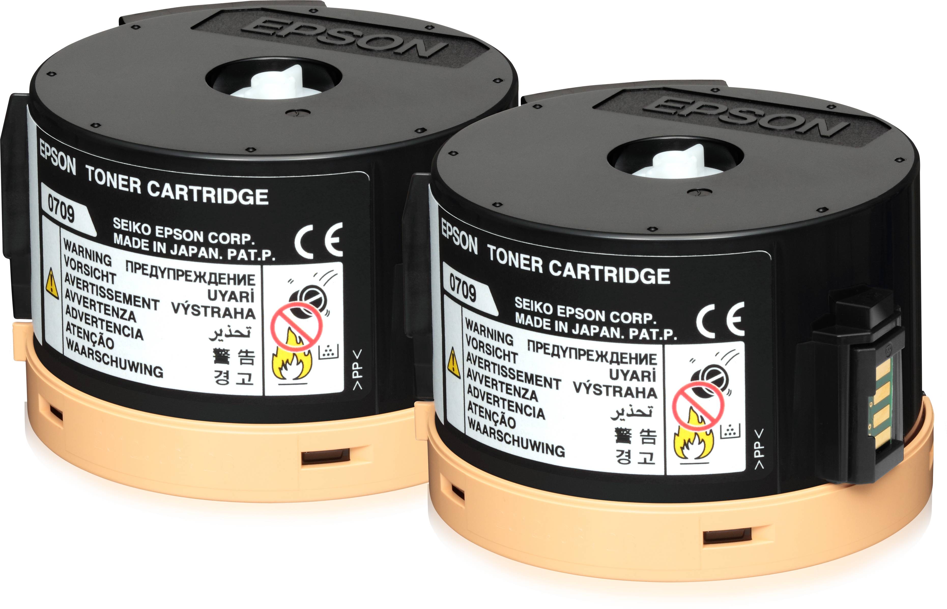 Epson Toner 0710 Original 2er-Pack Schwarz 2500 Seiten C13S050710