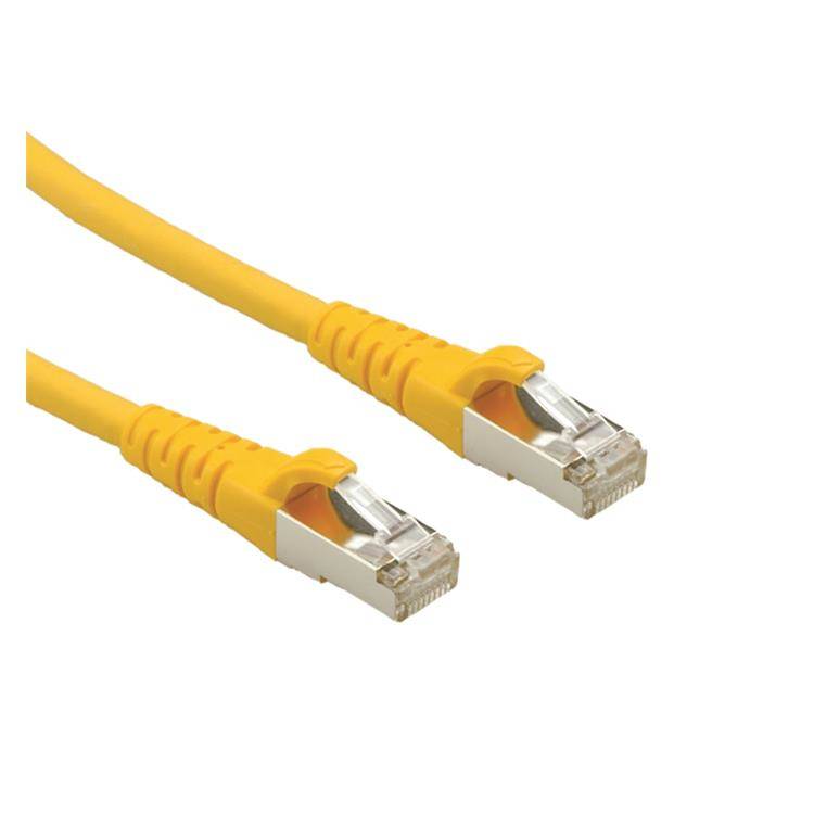 Roline 21.15.2825 RJ45 Patchkabel CAT 6a S/FTP 5.00 m Gelb 1 St.