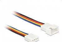 PC-Lüfter Anschlusskabel [1x PC-Lüfter Stecker 4pol. - 1x PC-Lüfter Buchse 4pol.] 0.30 m Bunt Delock