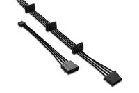 BeQuiet Strom Anschlusskabel [3x SATA-Strom-Stecker 15pol. - 1x IDE-Strom-Buchse 4pol.] 1.00 m Schwarz