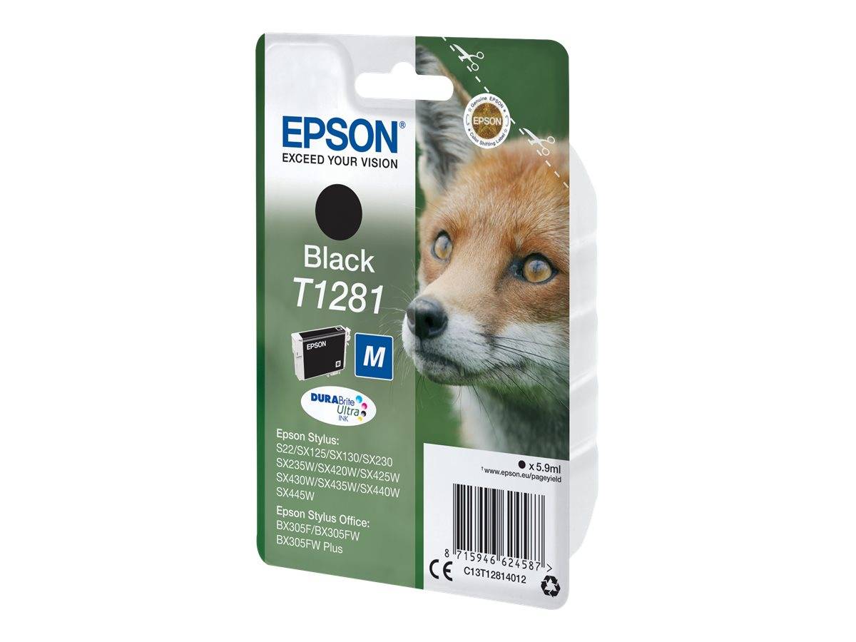 Epson Druckerpatrone T1281 Original Schwarz C13T12814012