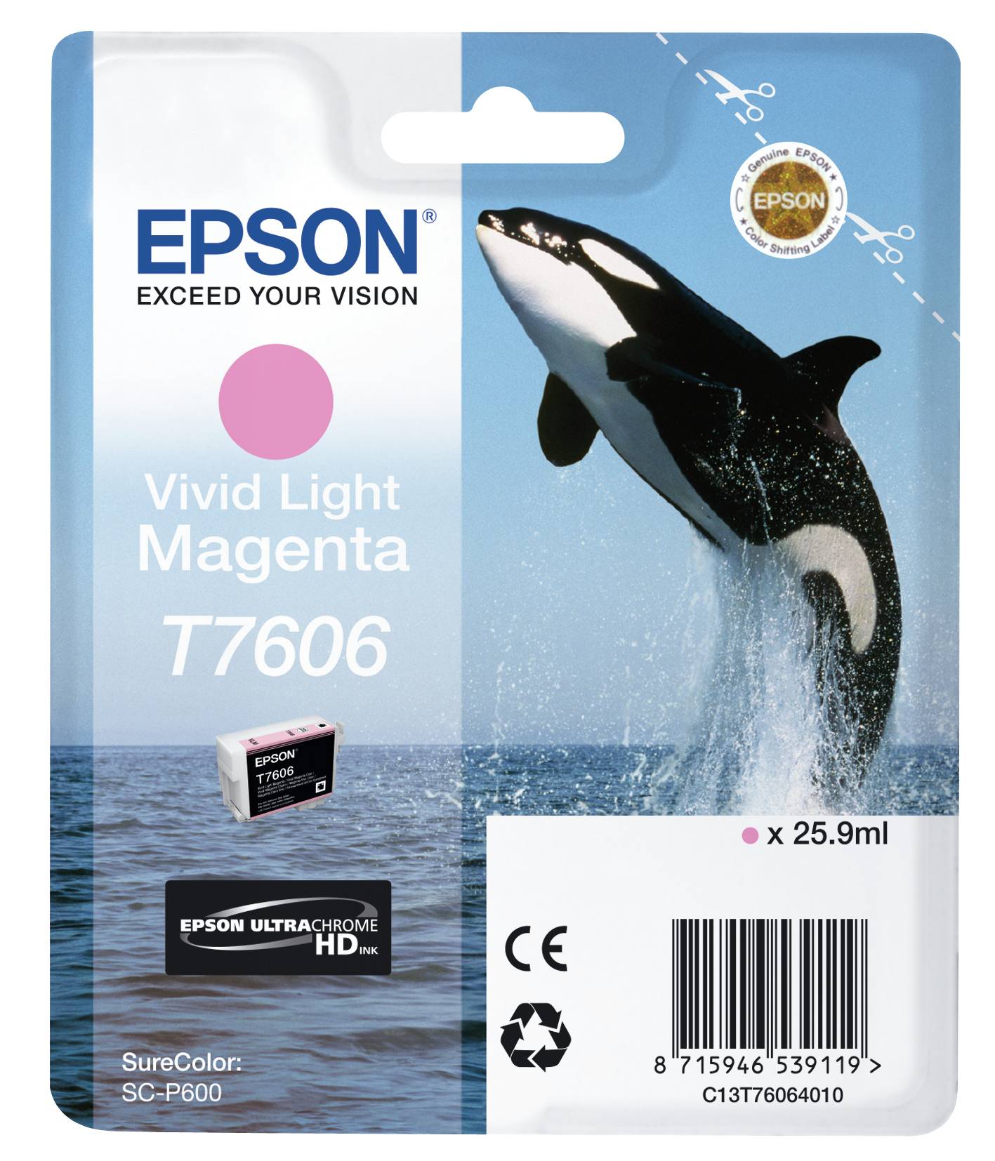 Epson T7606 - 26 ml - Vivid Light Magenta - Original