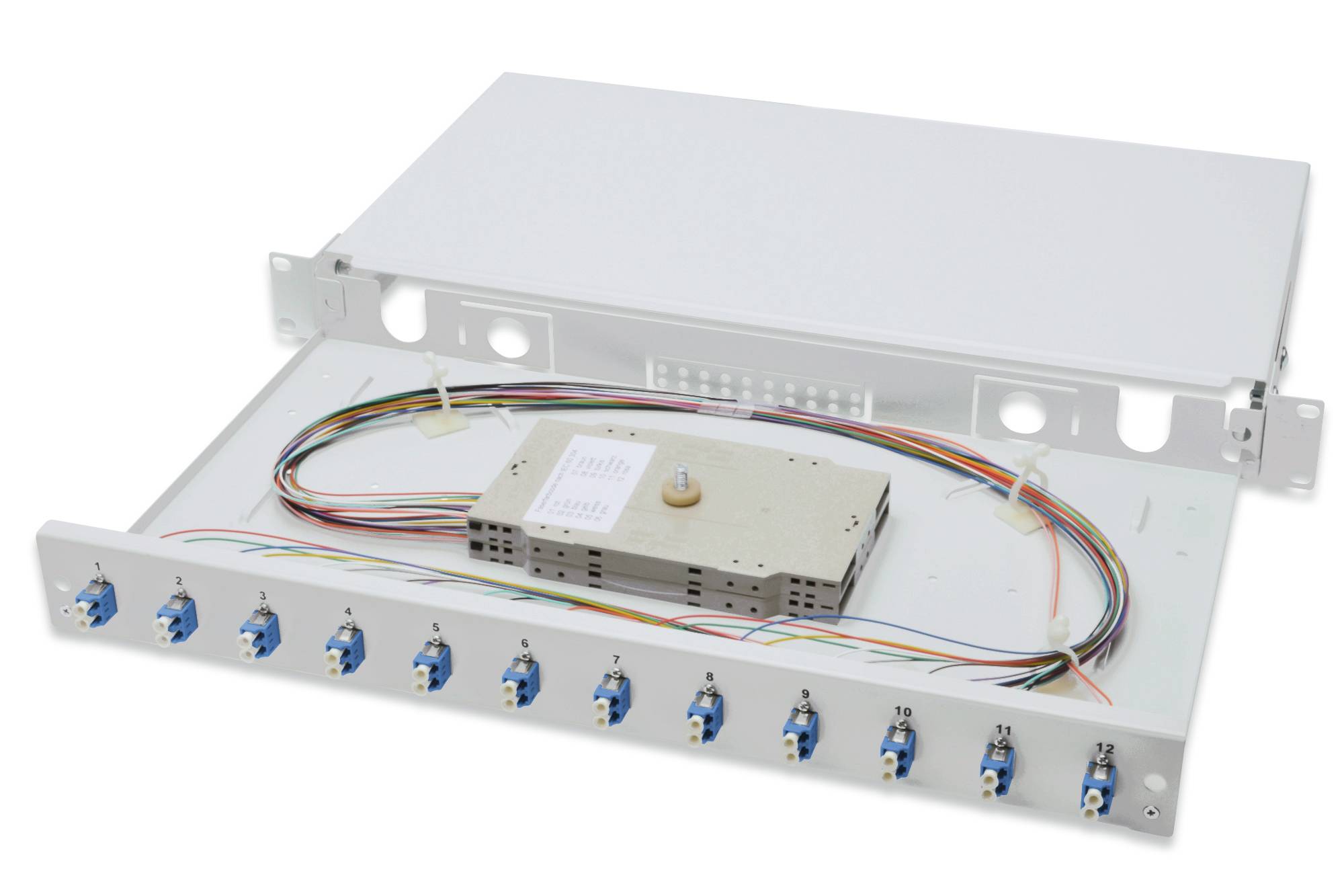 Digitus DN-96331/9 LWL-Patchpanel 12 Port LC Bestückt 1 HE