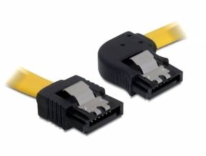 Delock Festplatten Anschlusskabel [1x SATA-Buchse 7pol. - 1x SATA-Buchse 7pol.] 0.30 m Gelb