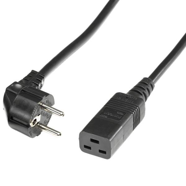 Roline 19.08.1552 Strom Anschlusskabel Schwarz 2.00m