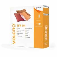 VELCRO® Klettband zum Aufnähen, Haken &amp; Flausch 20mm x 25m Weiß