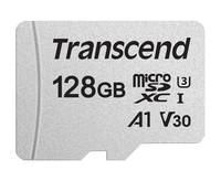 Transcend Premium 300S microSDXC-Karte 128GB Class 10, UHS-I, UHS-Class 3, v30 Video Speed Class, A1 Application Performance Class