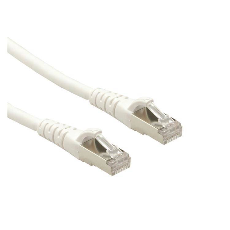 Roline 21.15.2860 RJ45 Patchkabel CAT 6a S/FTP 0.50 m Weiß, Rot 1 St.